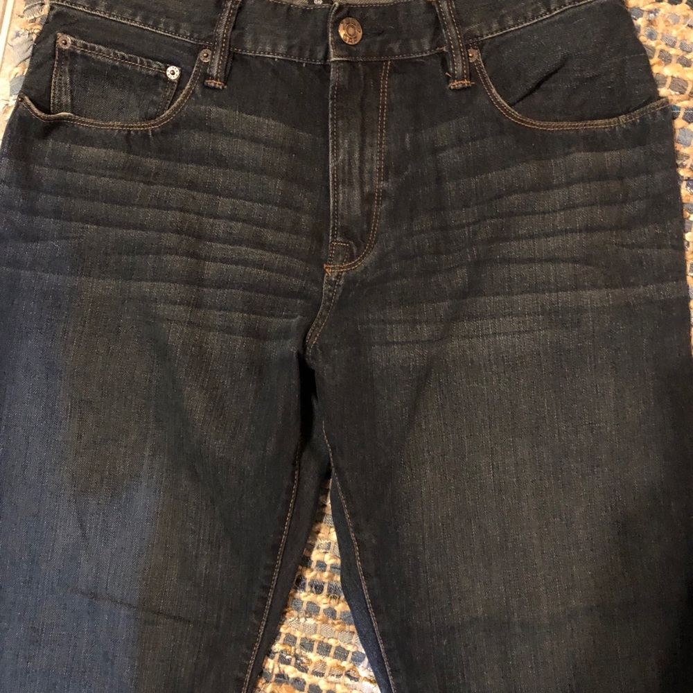 EUC Men’s GAP Premium Standard Dark Indigo Denim